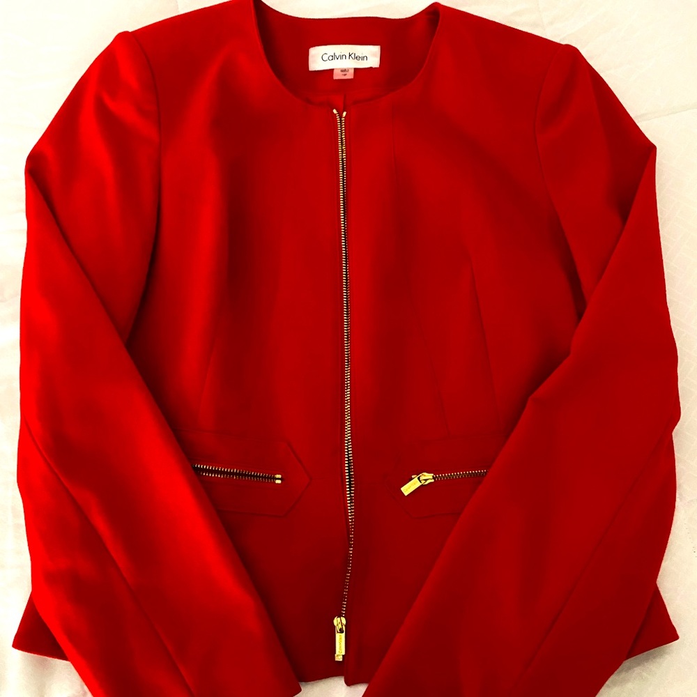 Calvin Klein Red Blazer